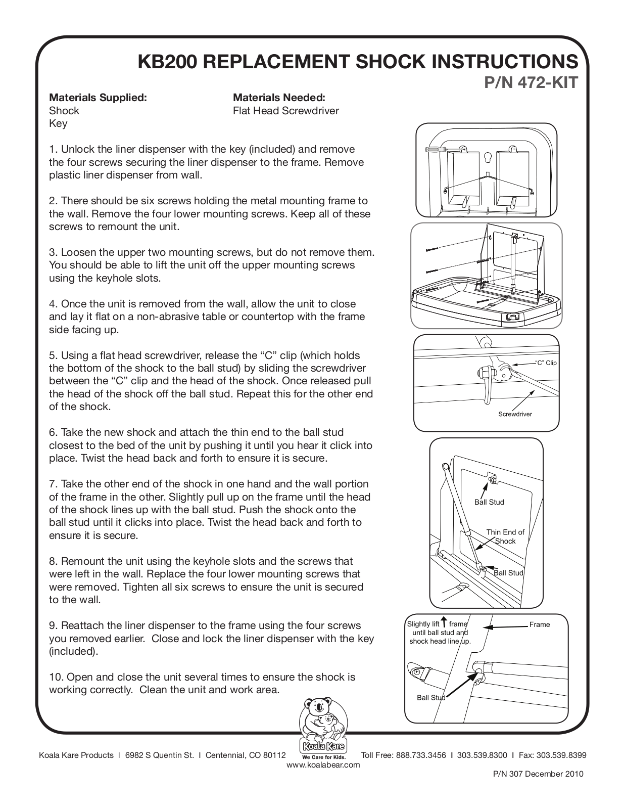 Koala Kare 472-KIT User Manual