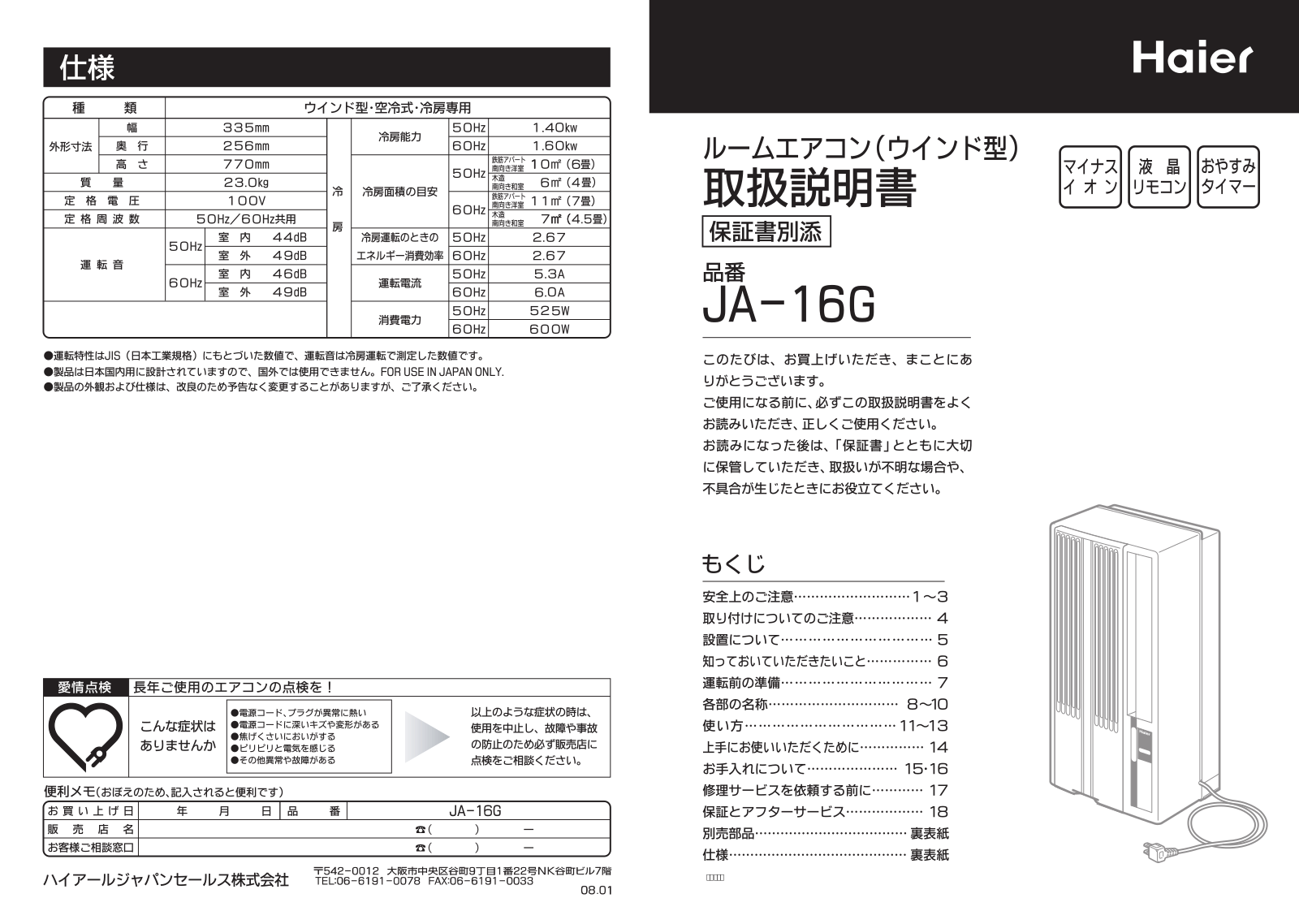 Haier HS-06CG12 User Manual