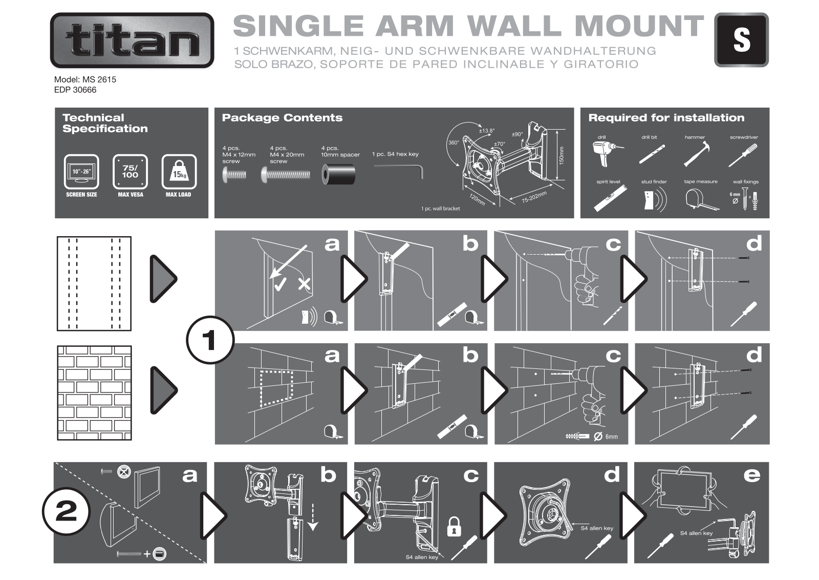 Titan MS 2615 User Manual