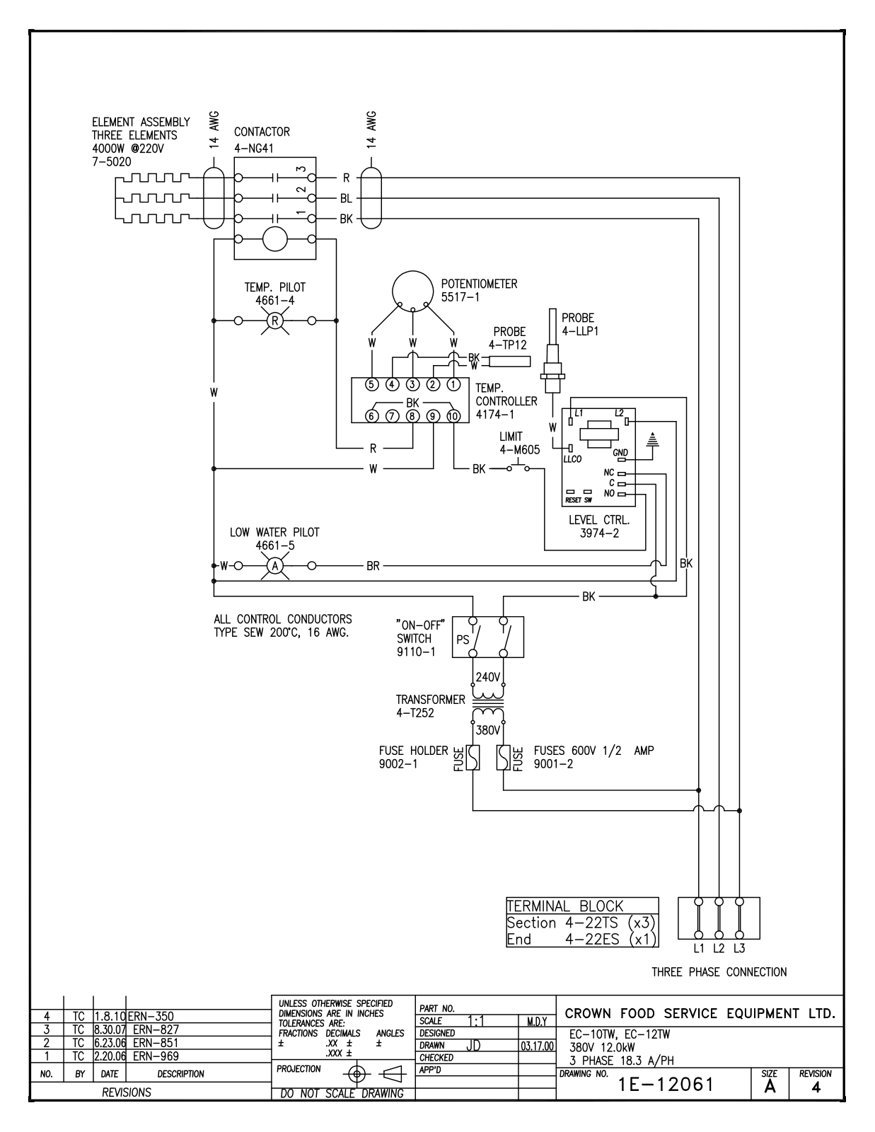 Intek 12TW, ECT-10, 380V Service Manual