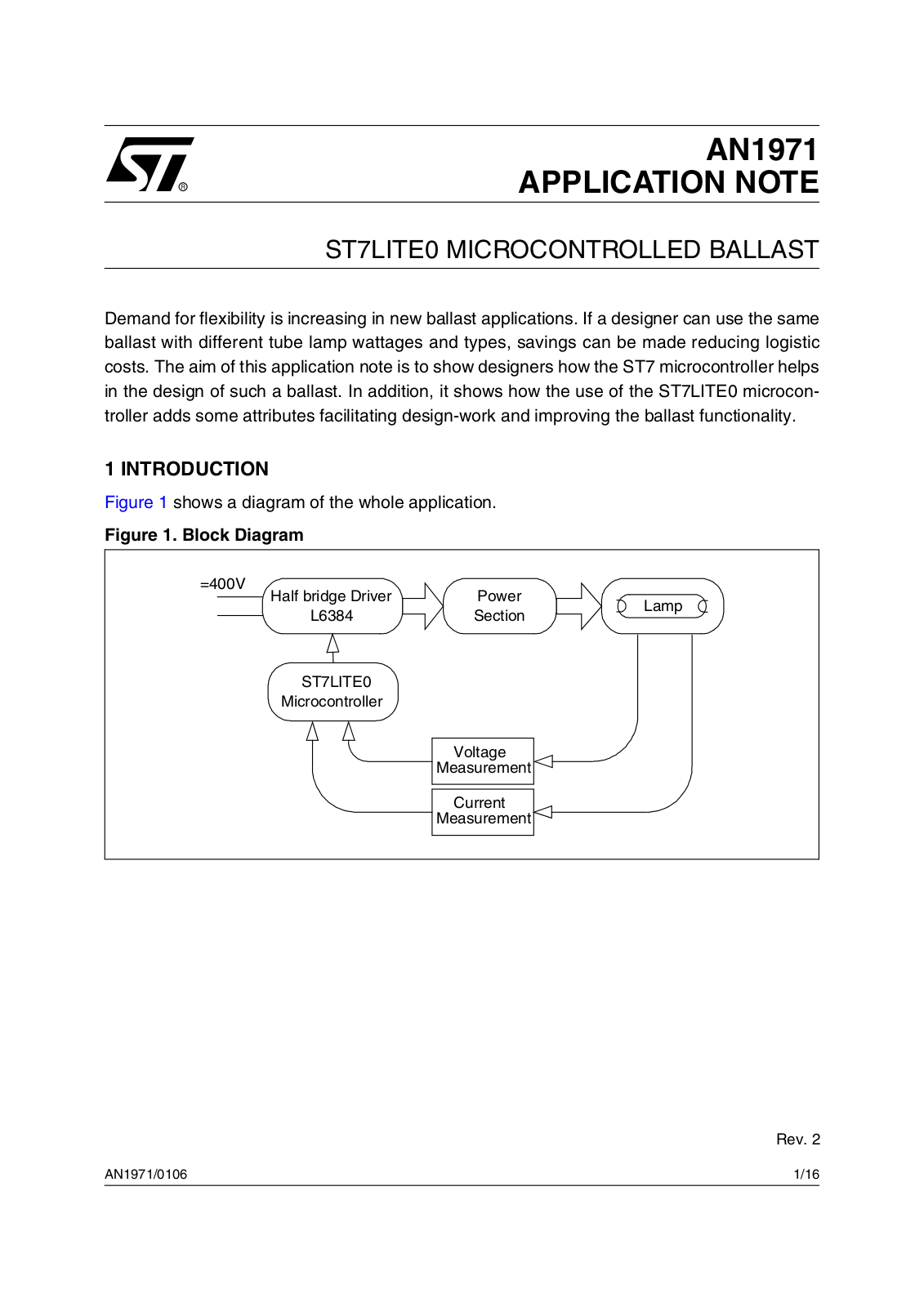 ST AN1971 APPLICATION NOTE