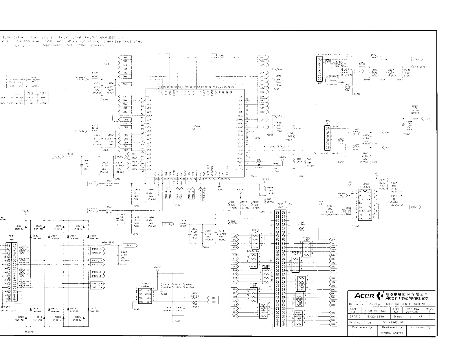 Acer JVP7650FP Schematic