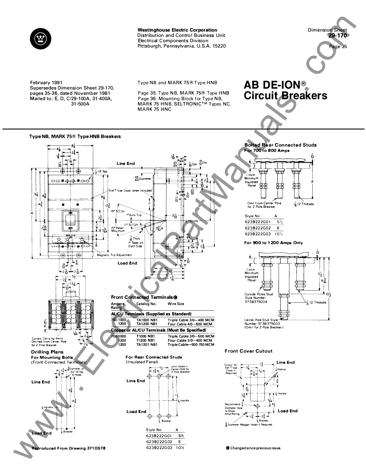 Westinghouse AB DE-ION Series Manual - ManualMachine.com