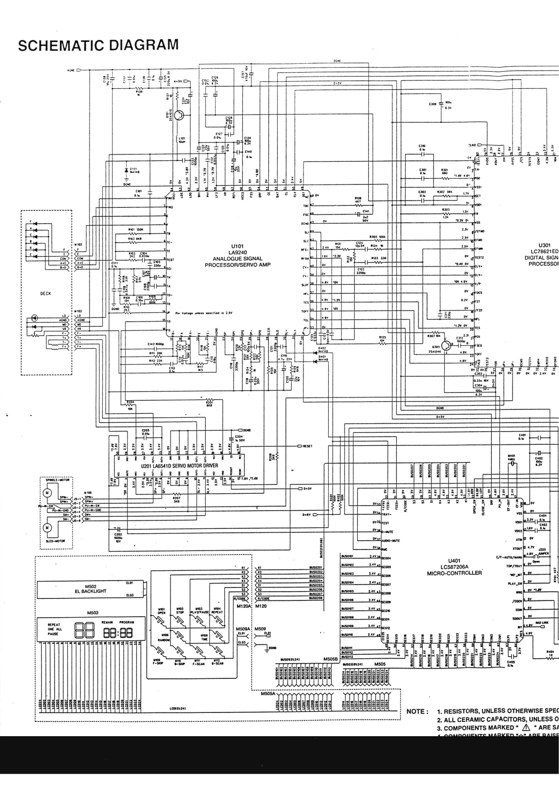 NAD 524 Schematic