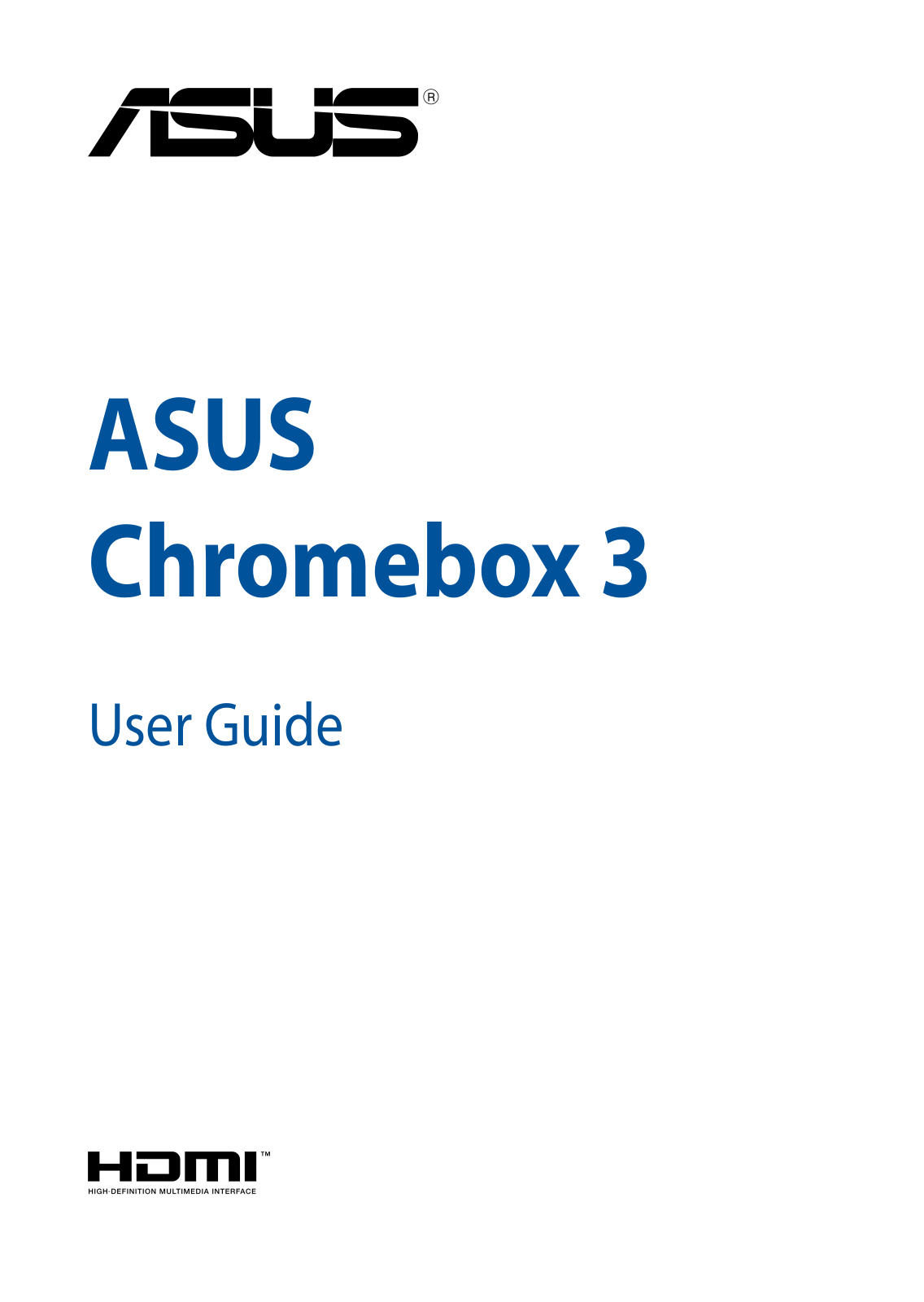 Asus CHROMEBOX3-N043U User Manual