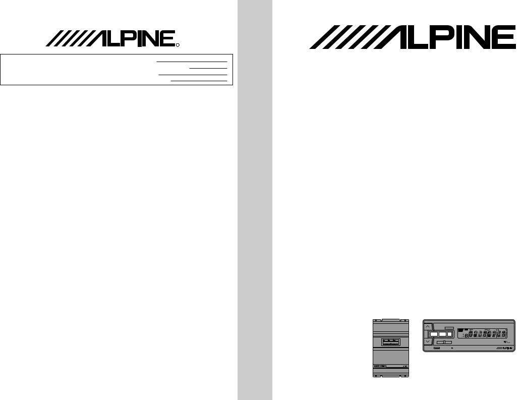Alpine PXA-H600 Manual
