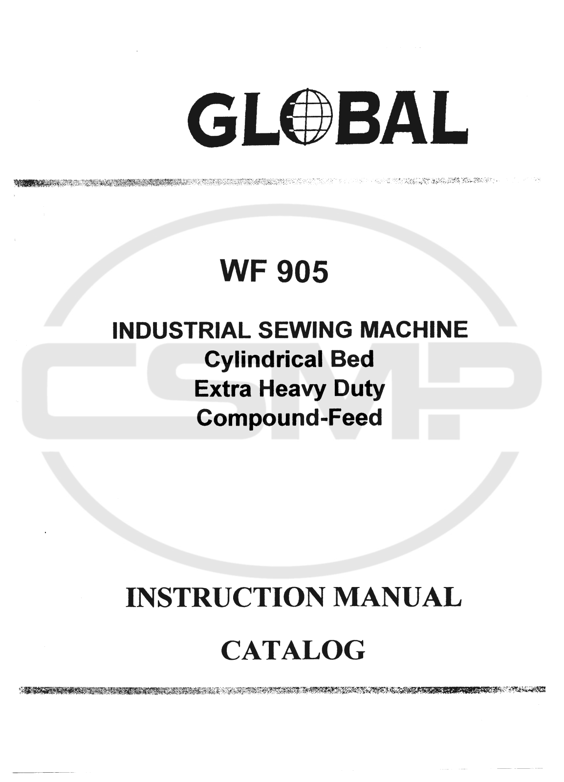 Global WF-905 Parts Book