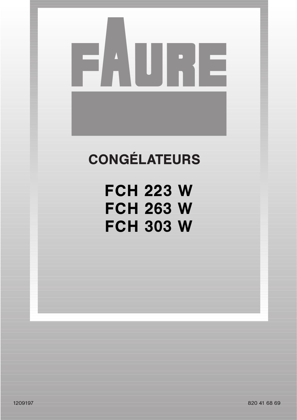 FAURE FCH 780 W User Manual