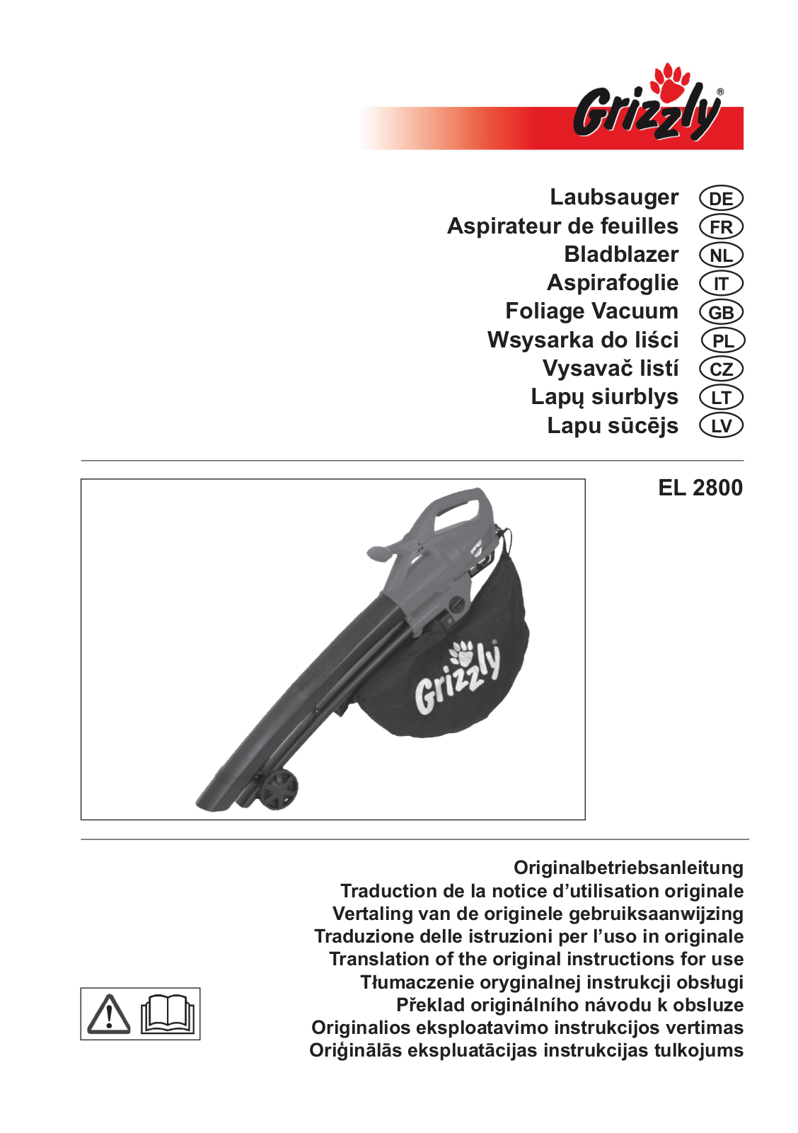 Grizzly EL2800 Service Manual