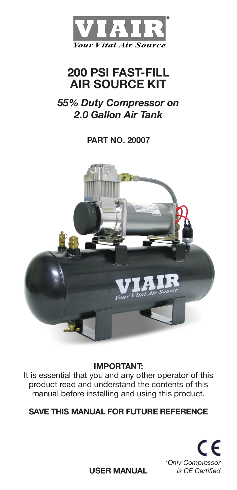 VIAIR 200 PSI User Manual