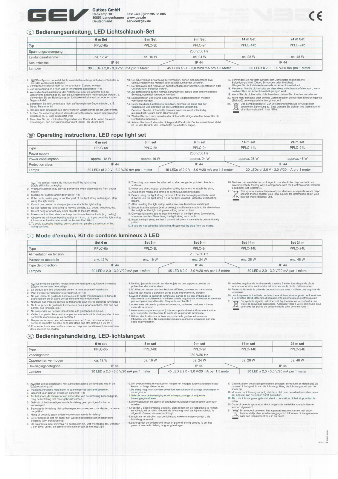 Basetech 591704, 591712, 591624, 591705, 591713 User guide