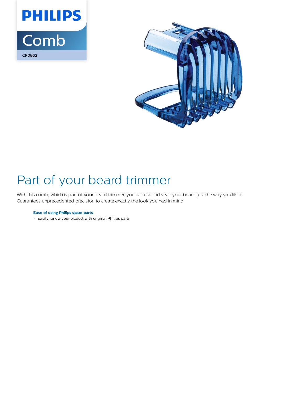 Philips CP0862/01 leaflet - ManualMachine.com