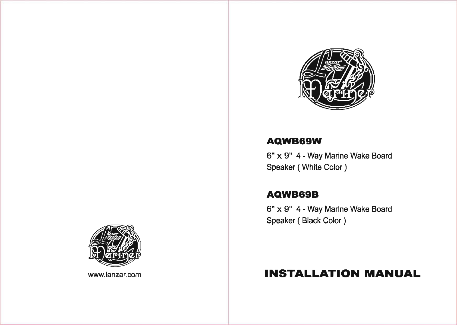 Lanzar AQWB69W Installation Instruction