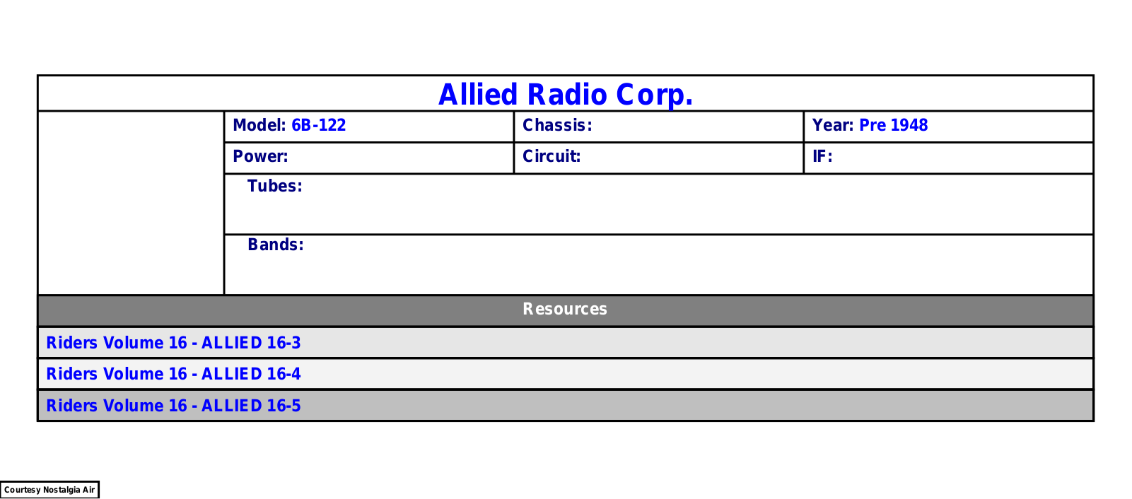 Allied Radio 6B122 Schematic - ManualMachine.com
