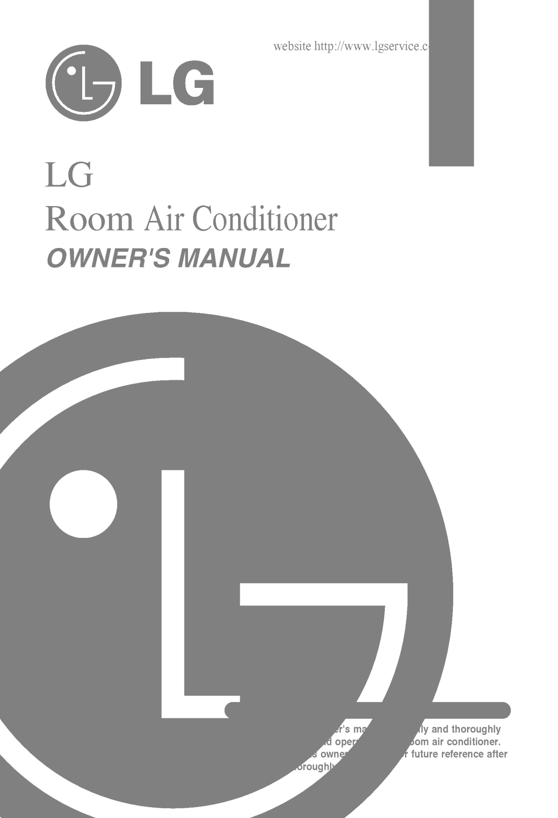 LG ASNW0964DH0 Owner’s Manual