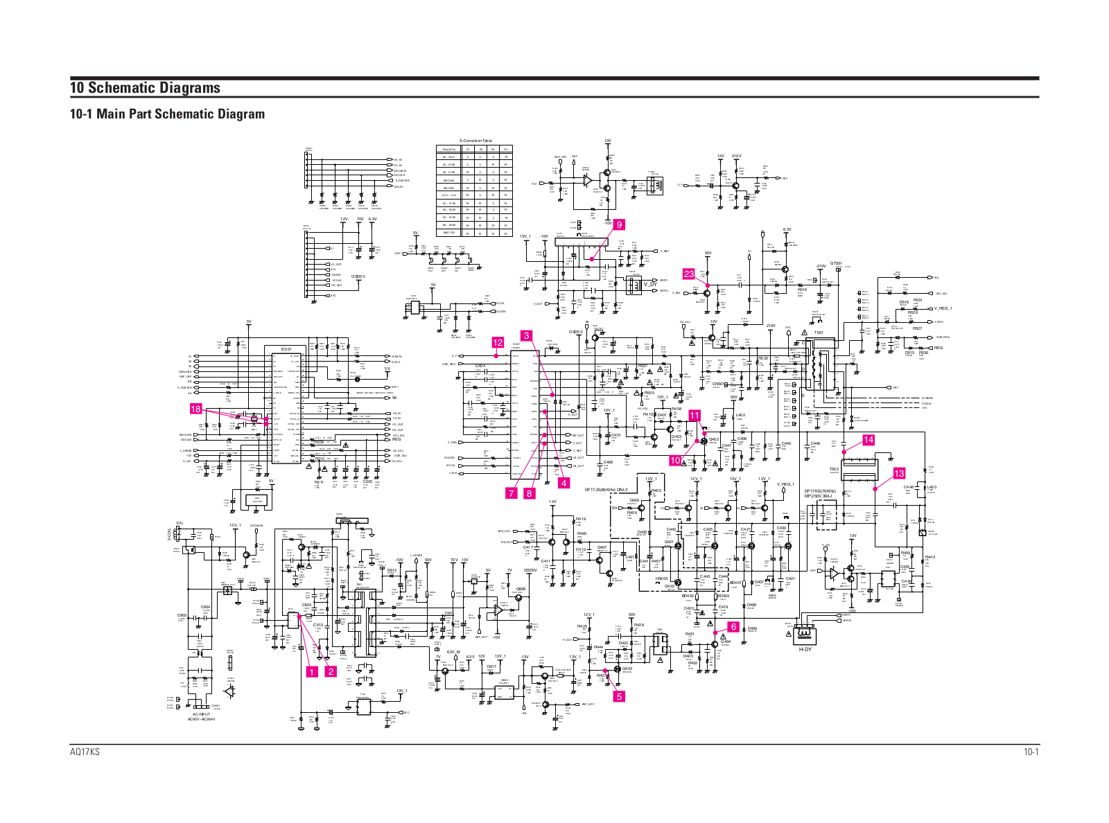 Samsung AQ17, AQ17KS Schematics Diagram