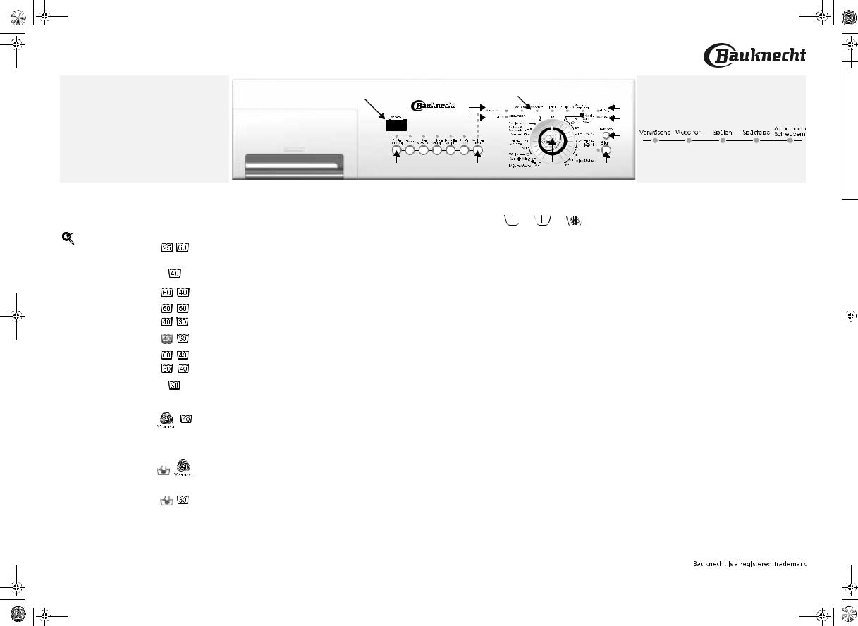 Whirlpool WA PRIMELINE 12 DI B, WA PRIMELINE 14 DI, WA PURE 12 DI BK INSTRUCTION FOR USE