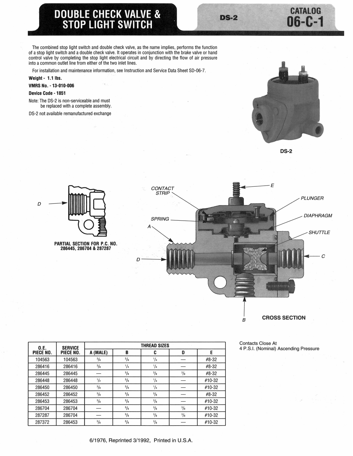 BENDIX 06-C-1 User Manual