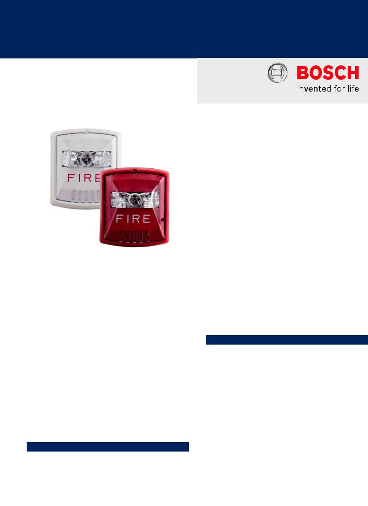 Bosch W-STR, W-STW Specsheet