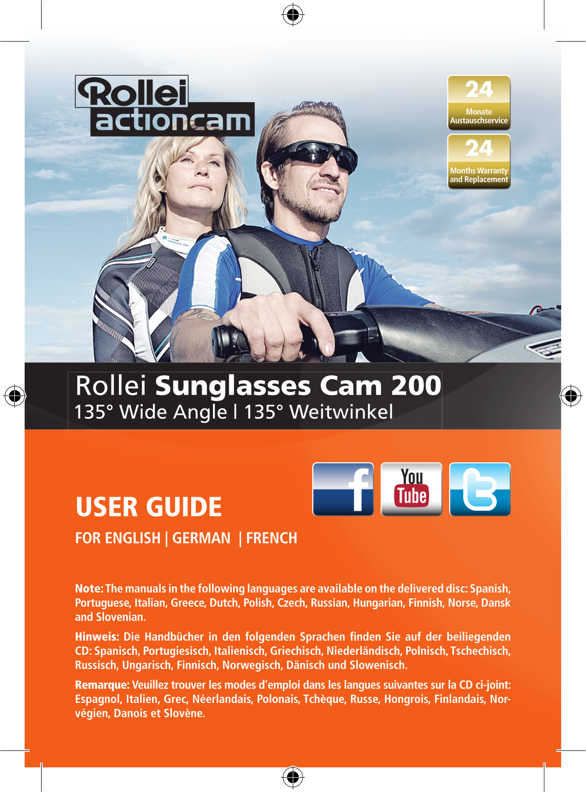 Rollei Sunglasses cam 200 User guide