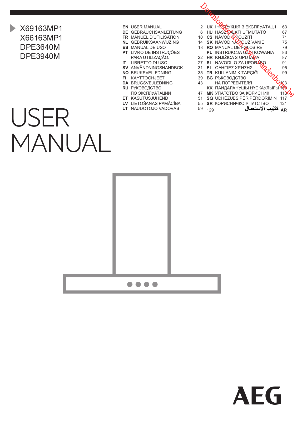 AEG DPE 3640 M User Manual