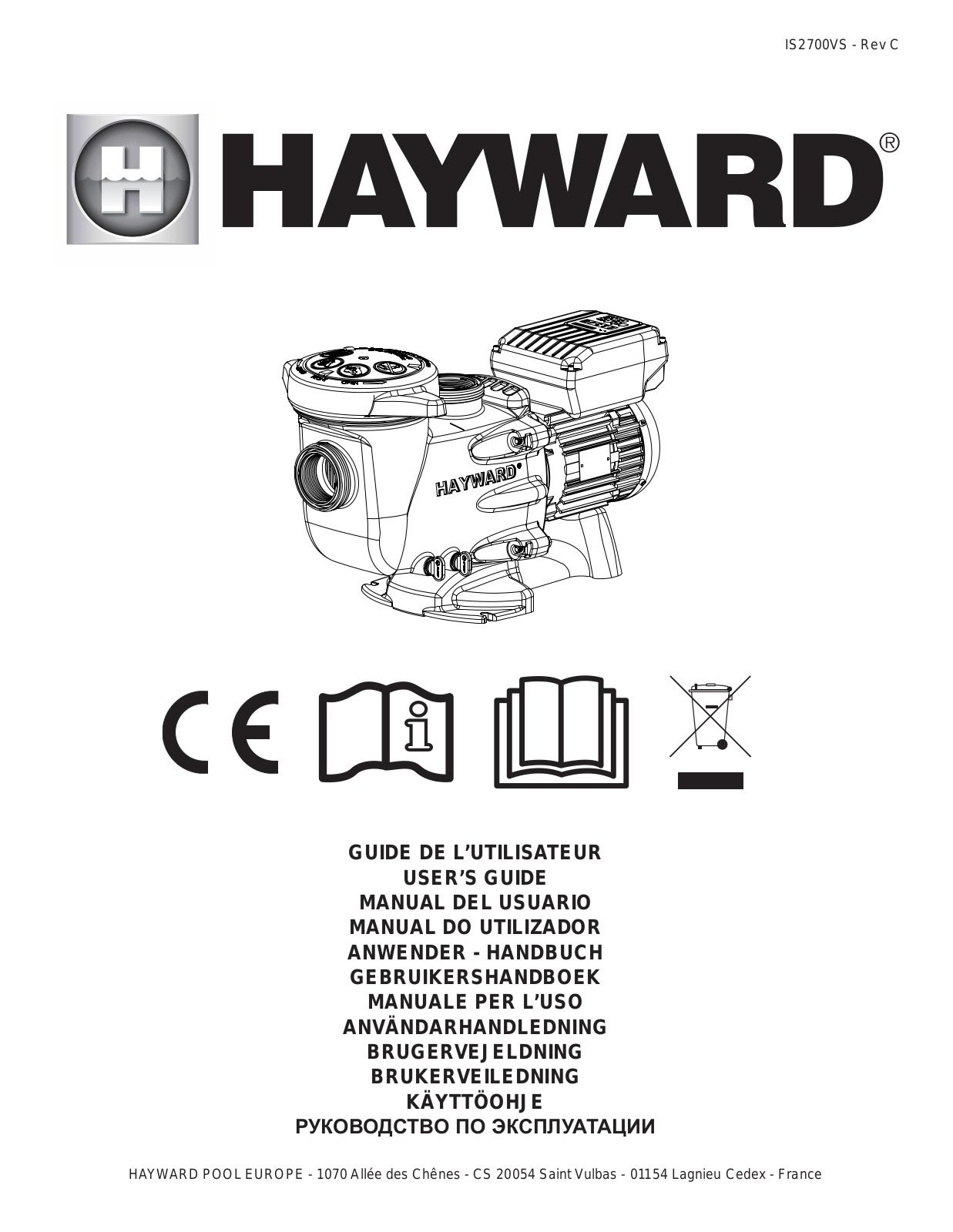 Hayward Max Flo XL VS, Super Pump VS User Manual