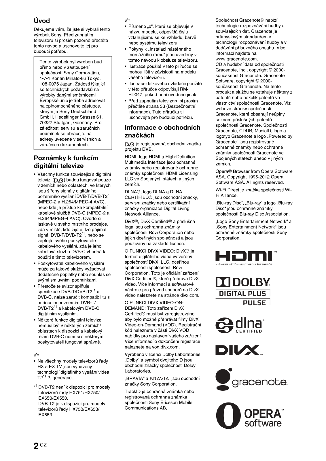 Sony KDL-22EX553 User Manual