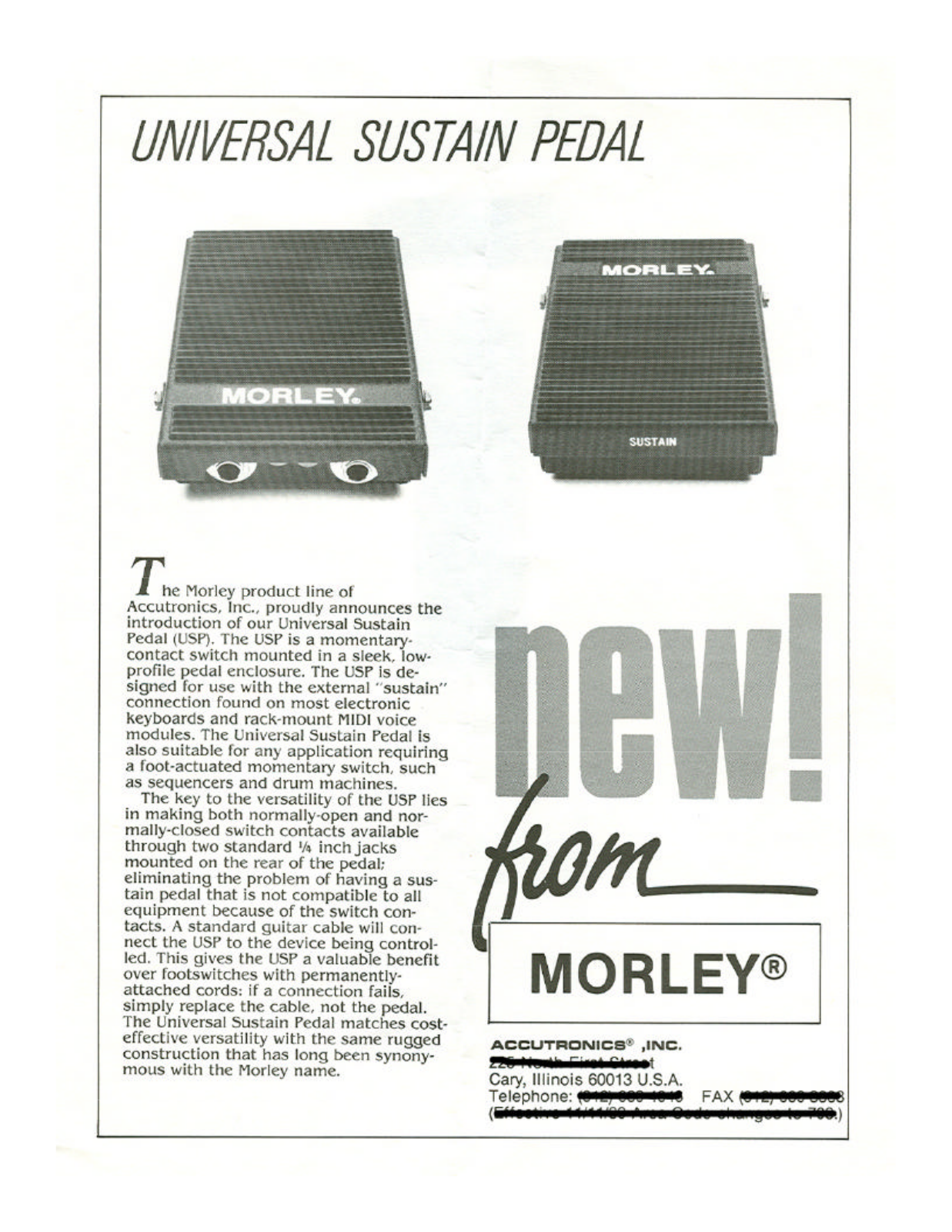 Morley USP Owner's Manual