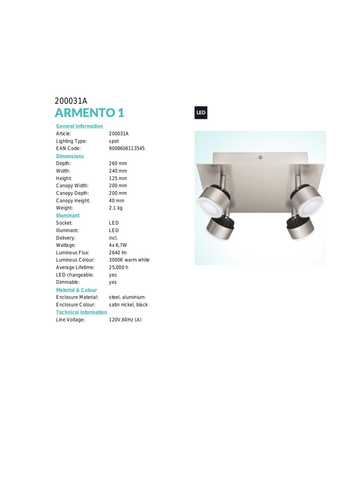 EGLO FSWY1758 Specifications - ManualMachine.com