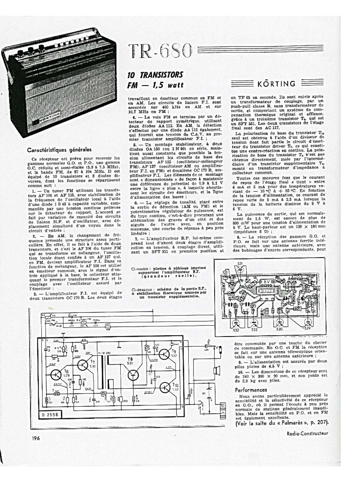 Körting TR-680 Schematic