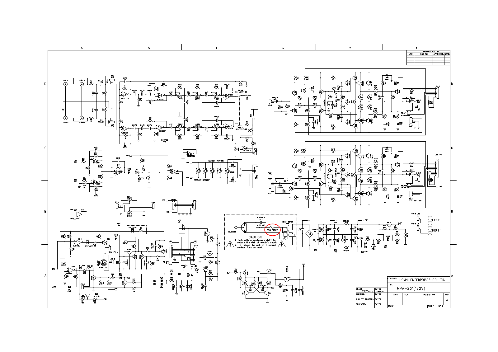 Jamo MPA-201 Schematic