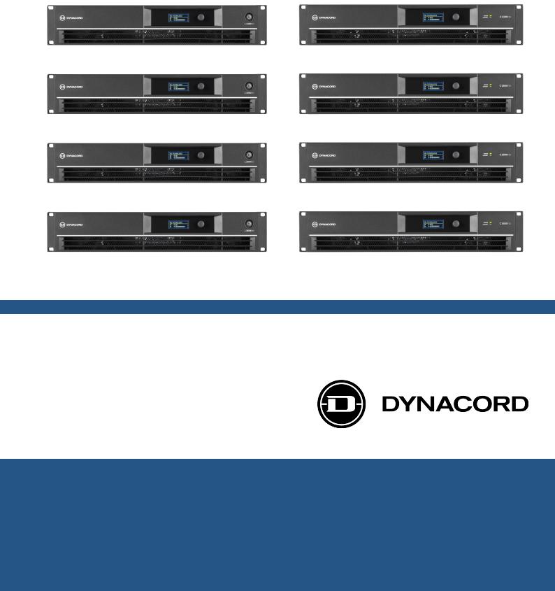 Dynacord C1300FDI-US, C1800FDI-US, L1800FD-US Users Manual