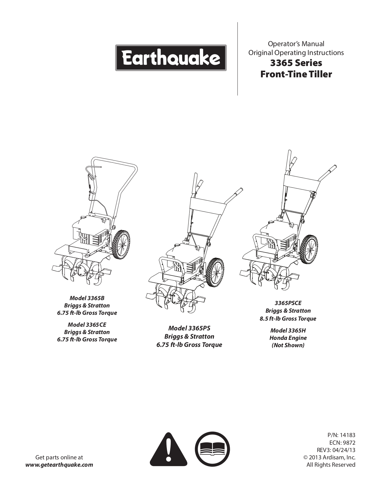 EarthQuake 3365PS User Manual