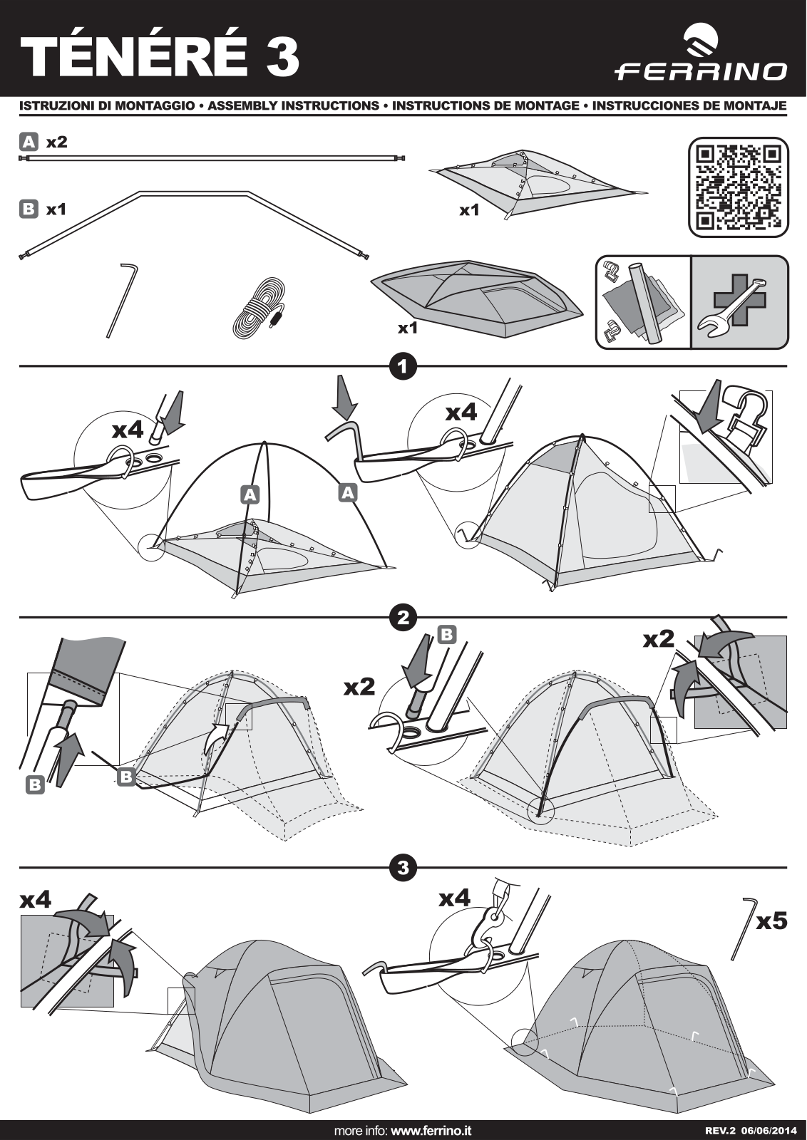 Ferrino Tenere 3 Service Manual