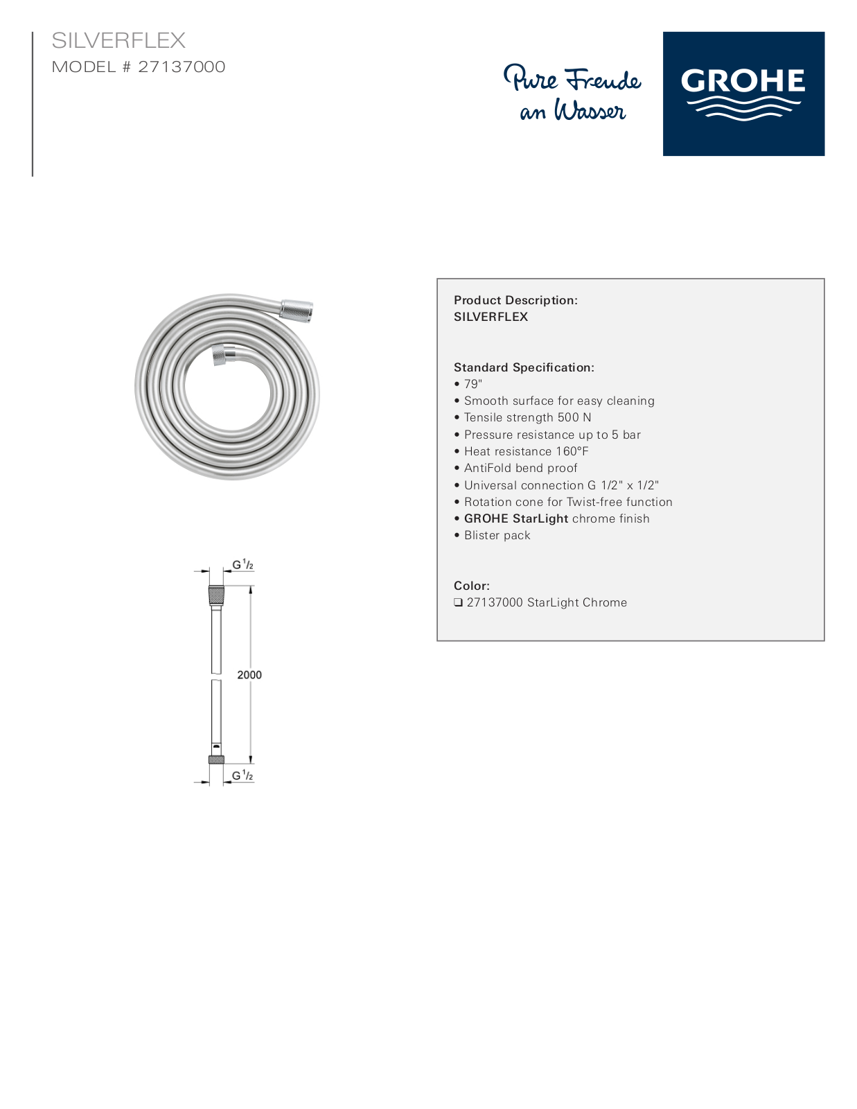 GROHE GRH4117 Specification - ManualMachine.com