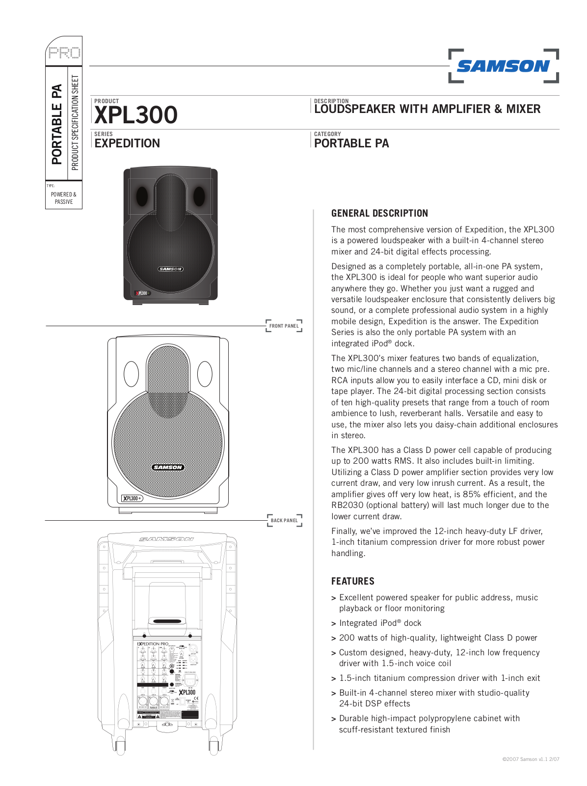 SAMSON XP300 service manual