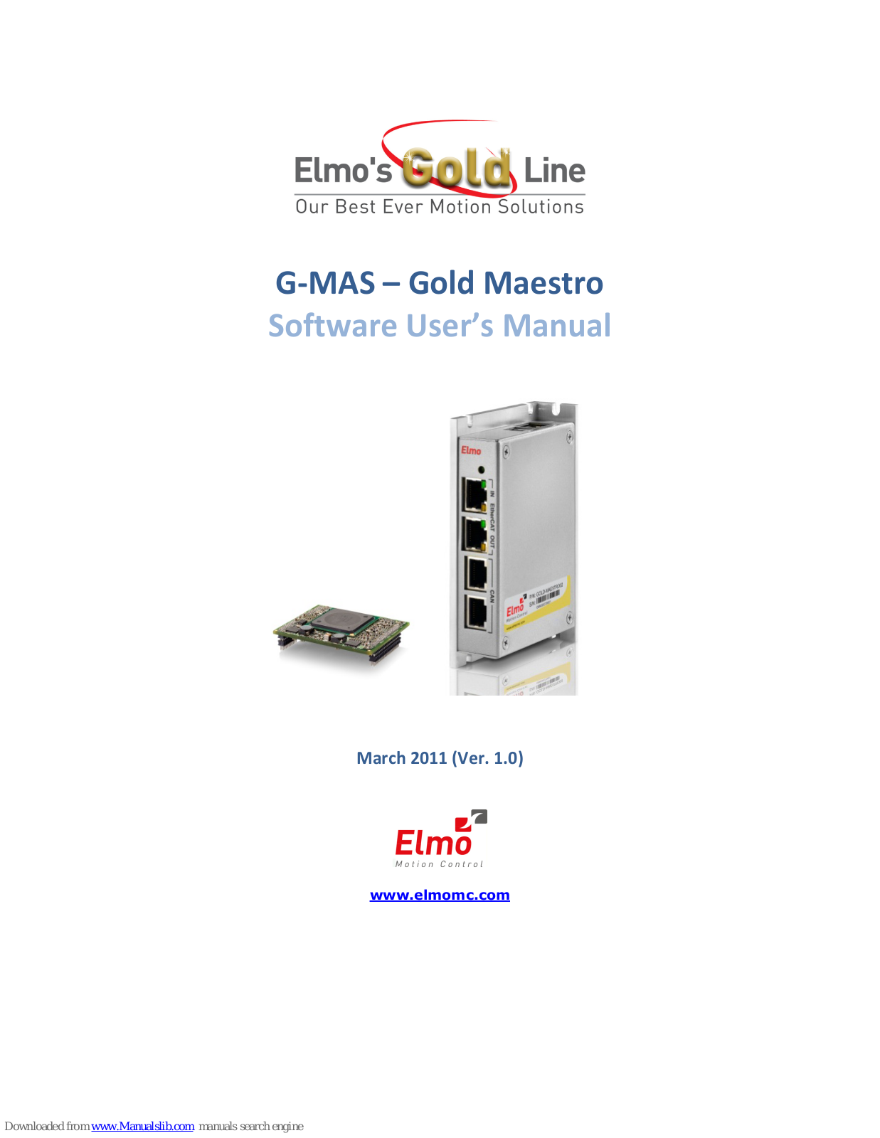 Elmo Gold Maestro G-MAS Software User Manual