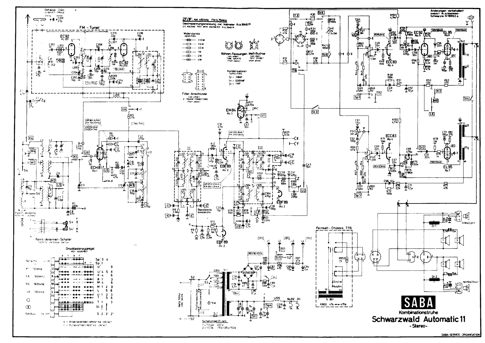 Saba Schwarzwald-Automatic-11 Schematic