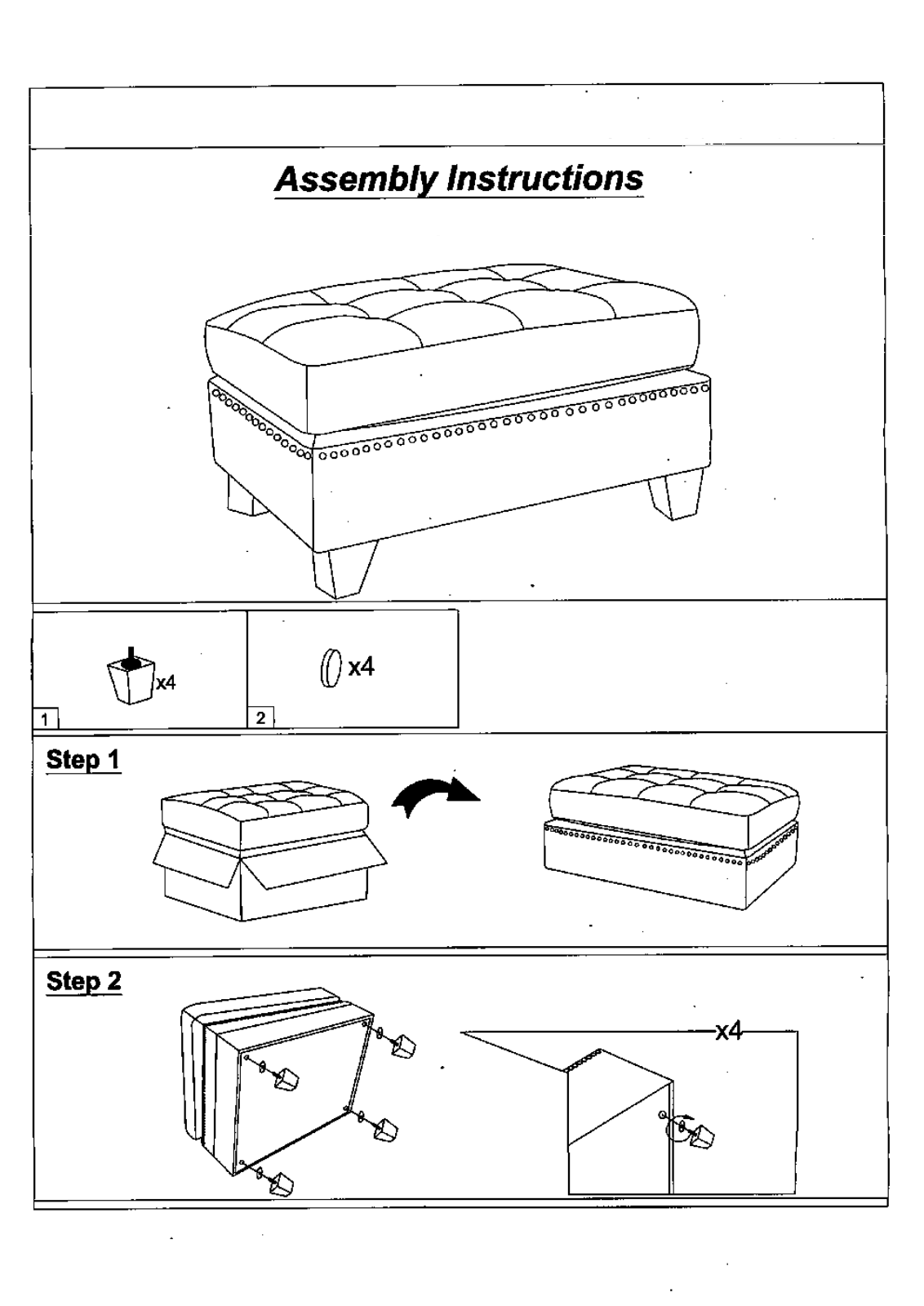 Red Barrel Studio BNZB2930 Assembly Instructions