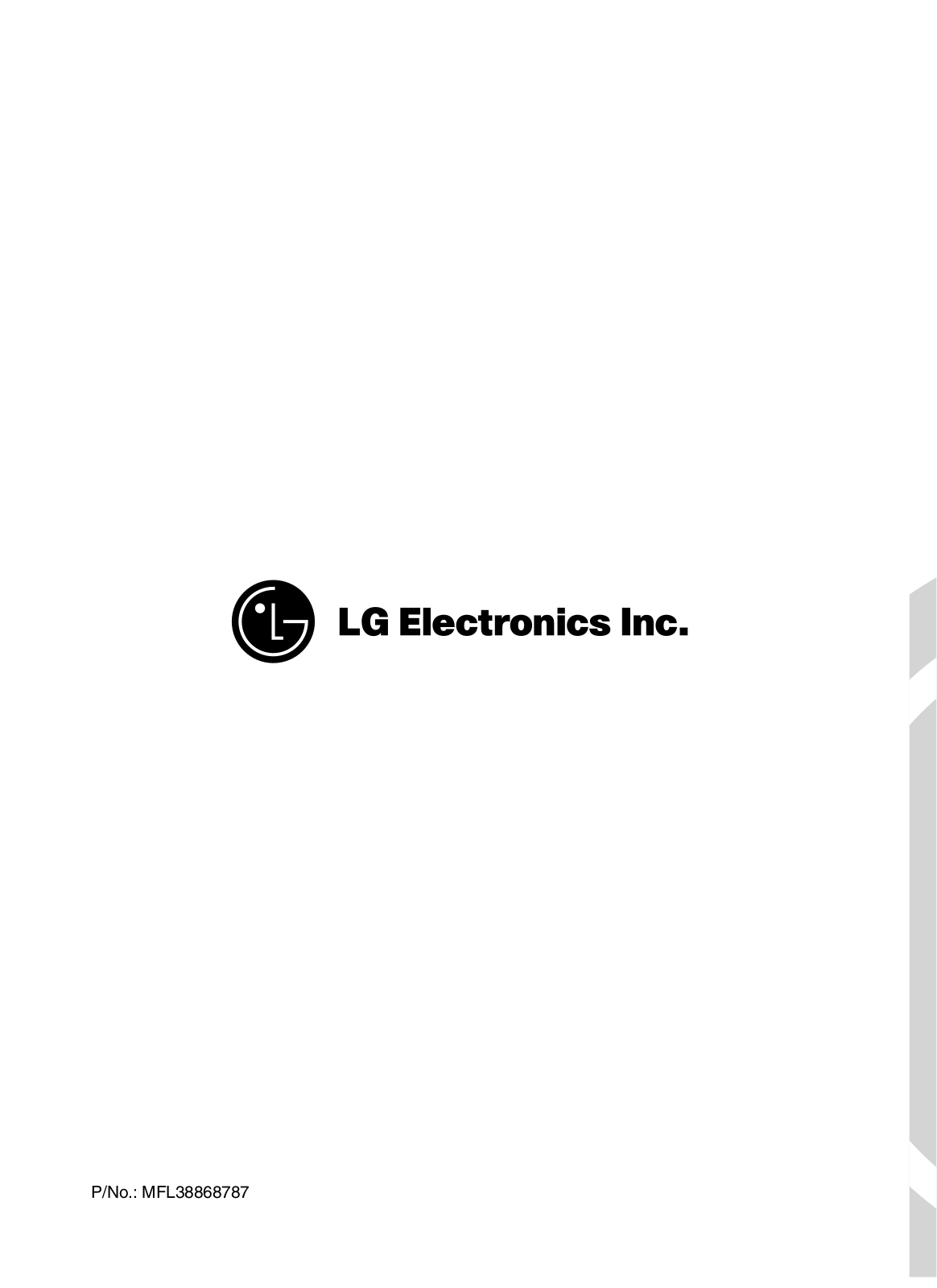 Lg WD-10406 User Manual