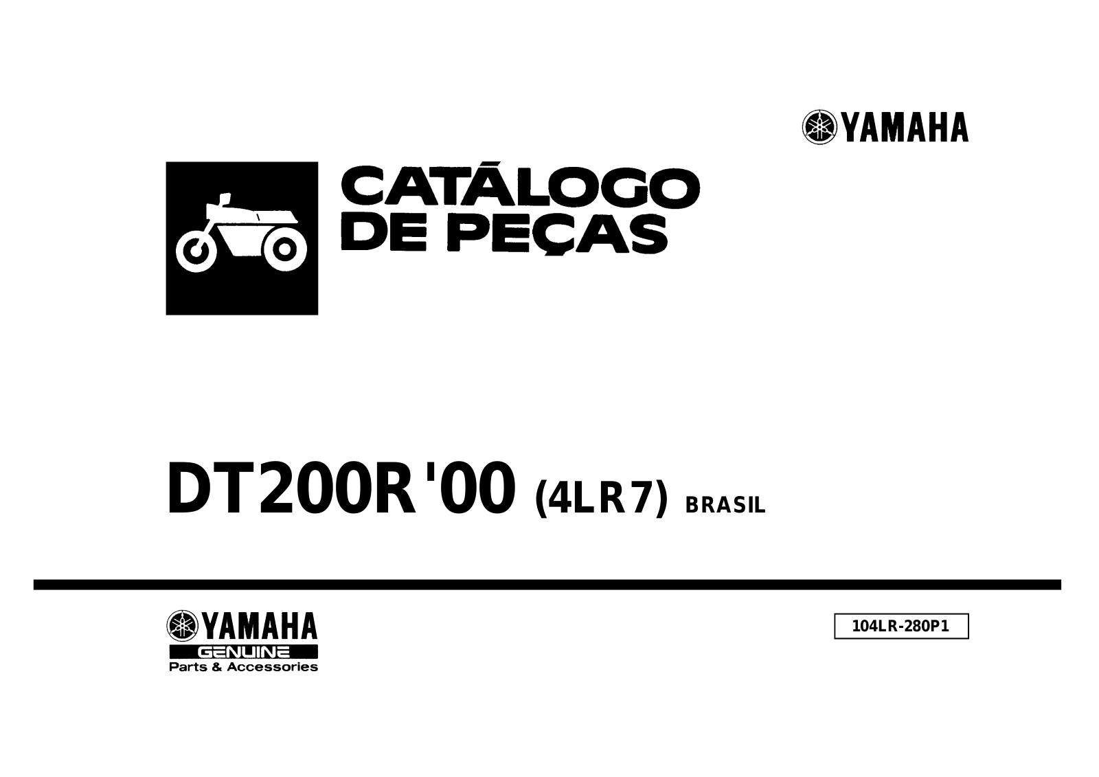 Honda DT200R Catálogos de Peças - Todos os Modelos