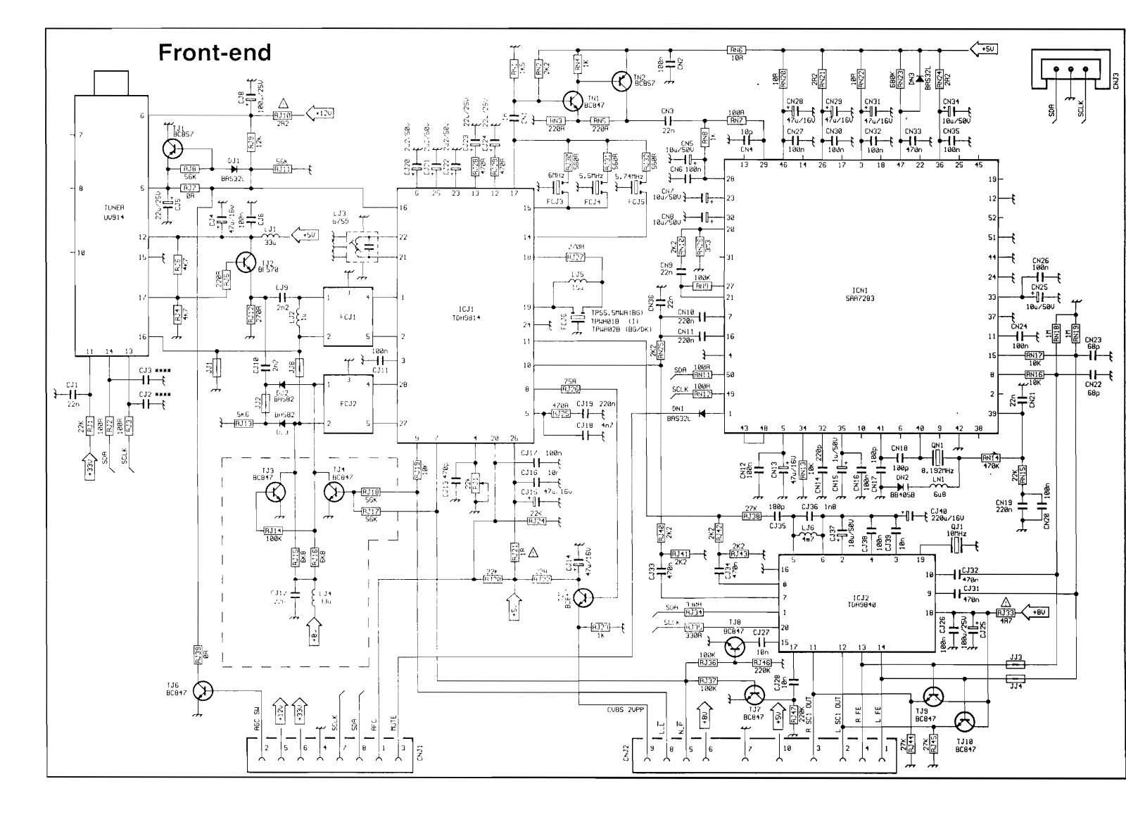 Orion TV2807 Schematic