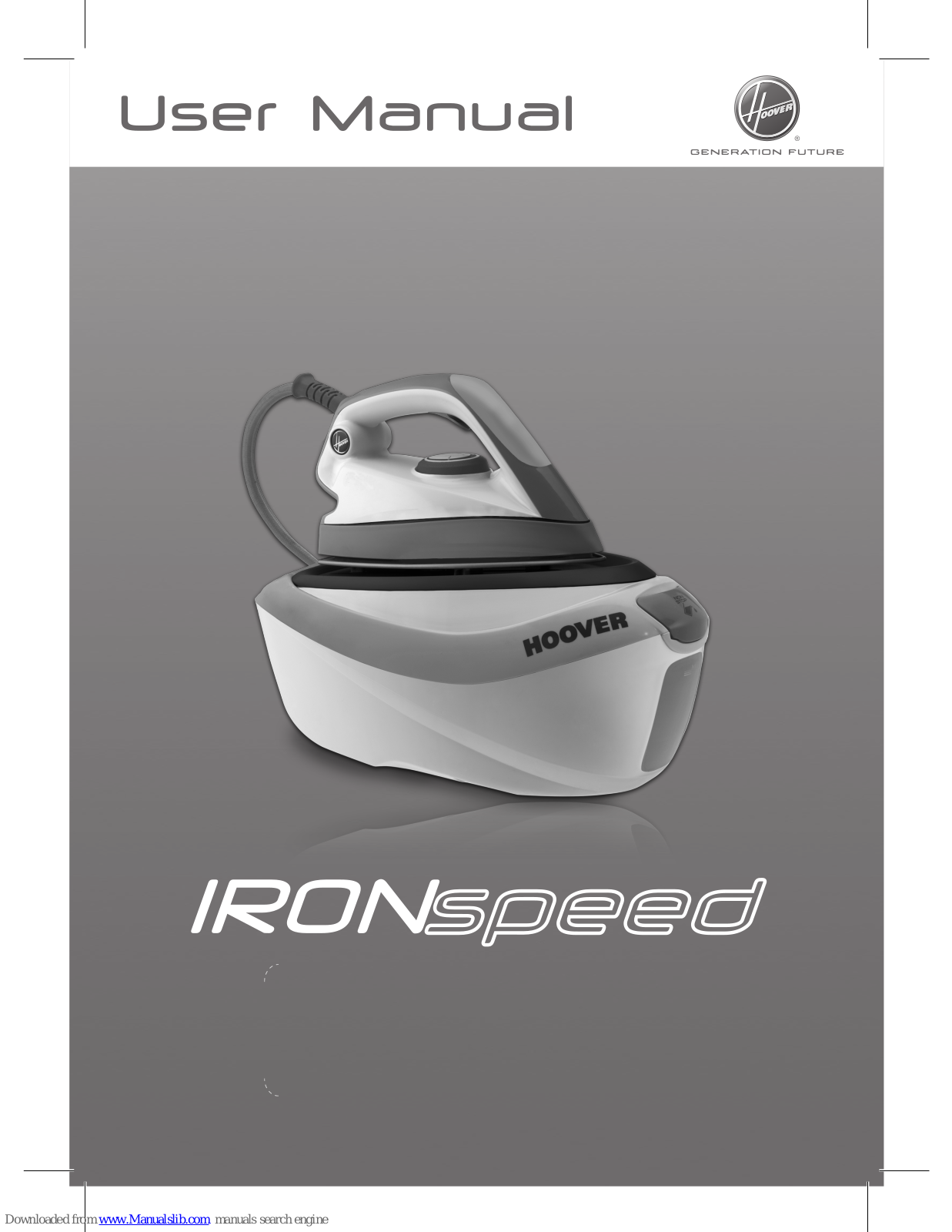 Hoover IronSpeed User Manual