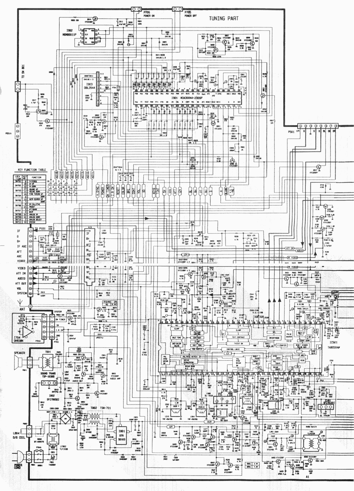 SUPRA STV-1417, STV-1649, STV-2057, 2157VMS Schematic