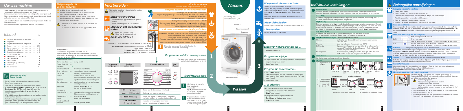 Bosch WAS28440NL User manual