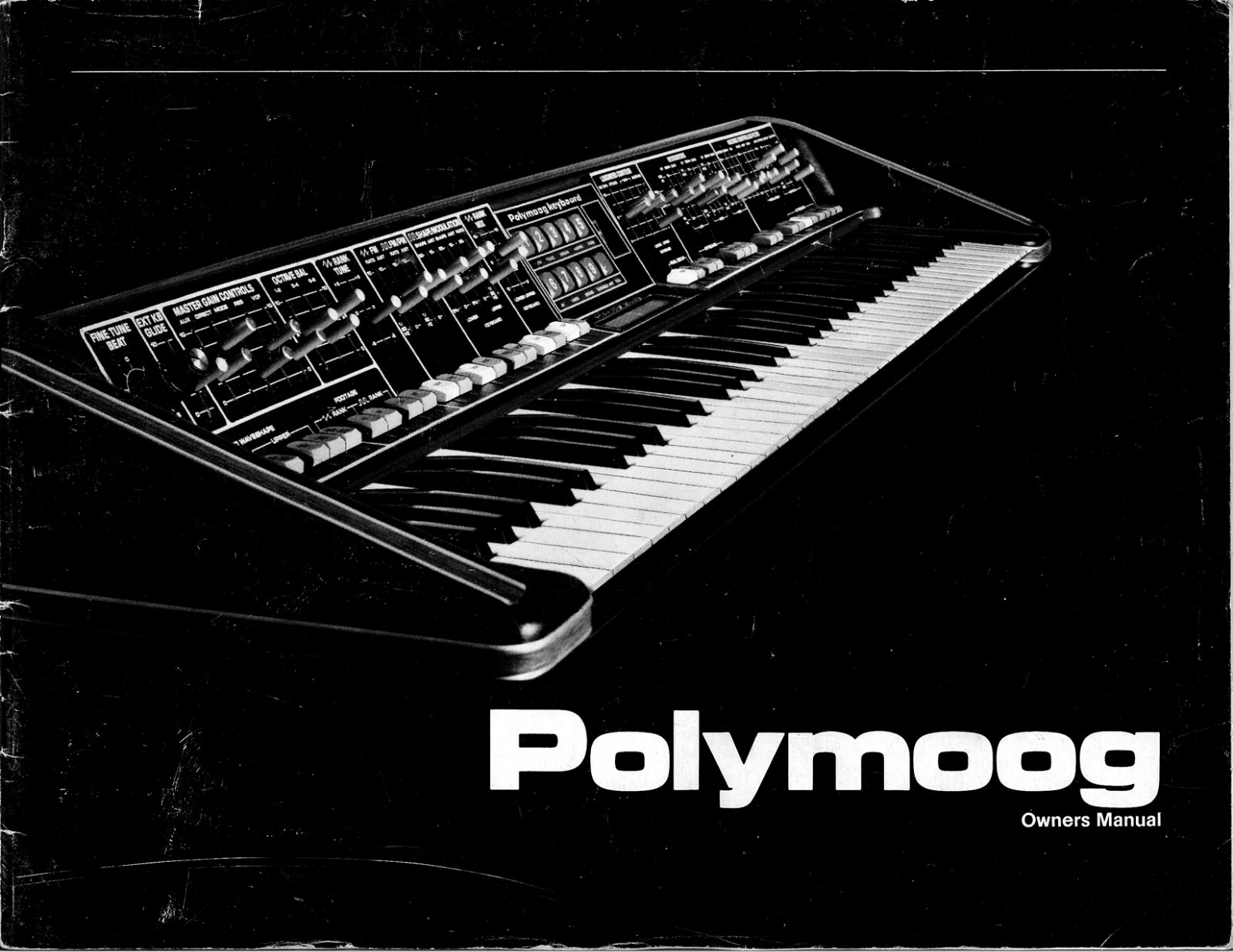 Moog Music Polymoog Owner's Manual