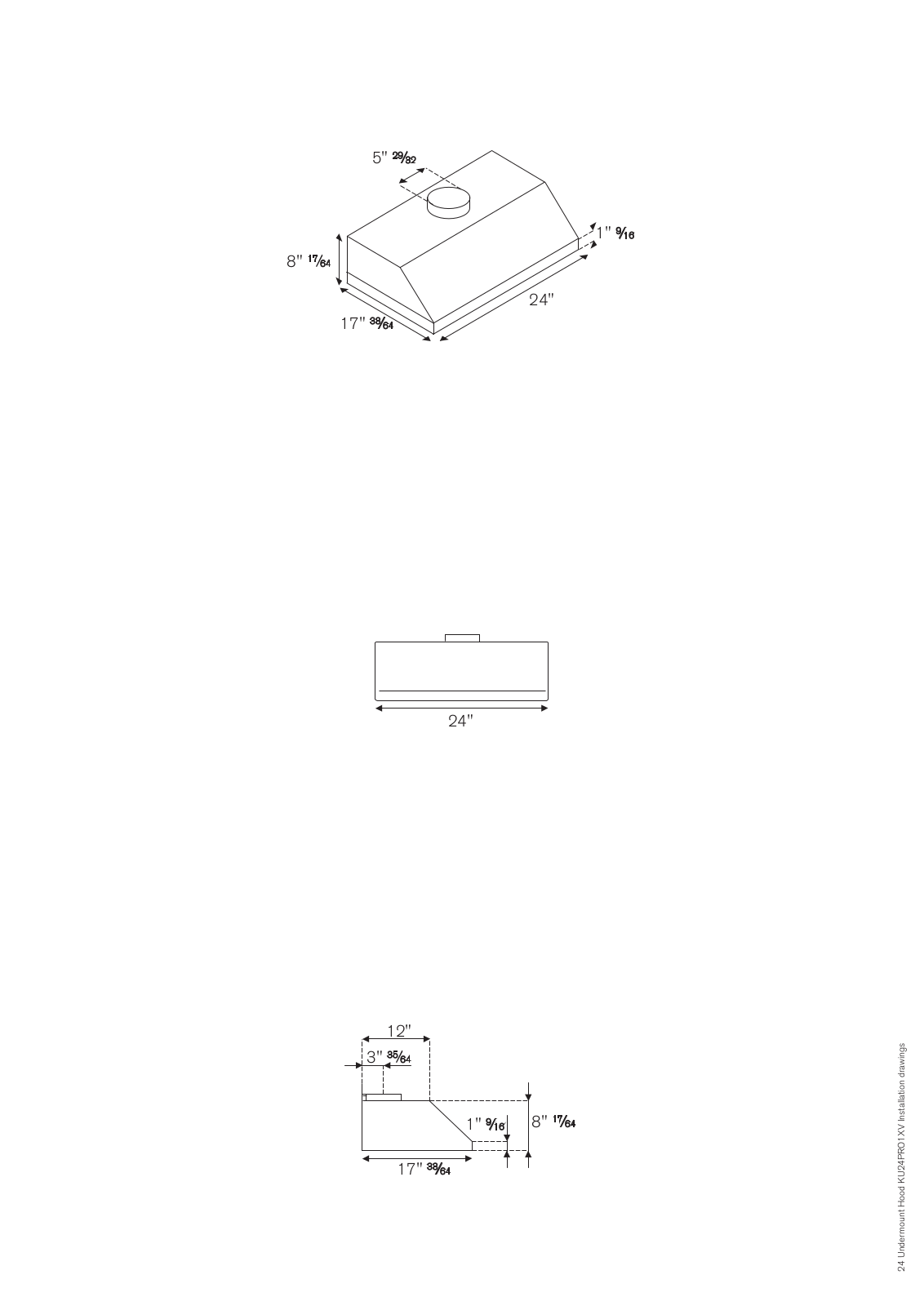 Bertazzoni KU24PRO1XV Installation Guide