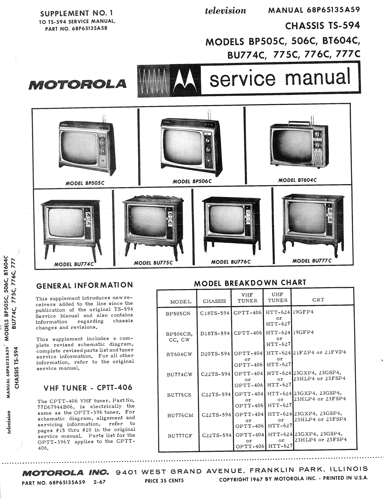 Moth Audio BT-604-C, BU-774-C, BU-775-C, BU-776-C, BU-777-C Service manual