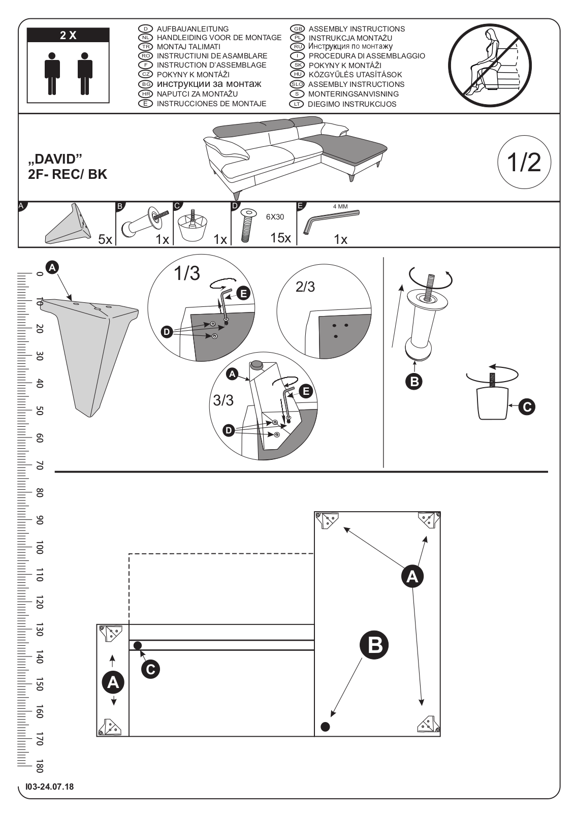 COTTA BK-2F Assembly instructions - ManualMachine.com
