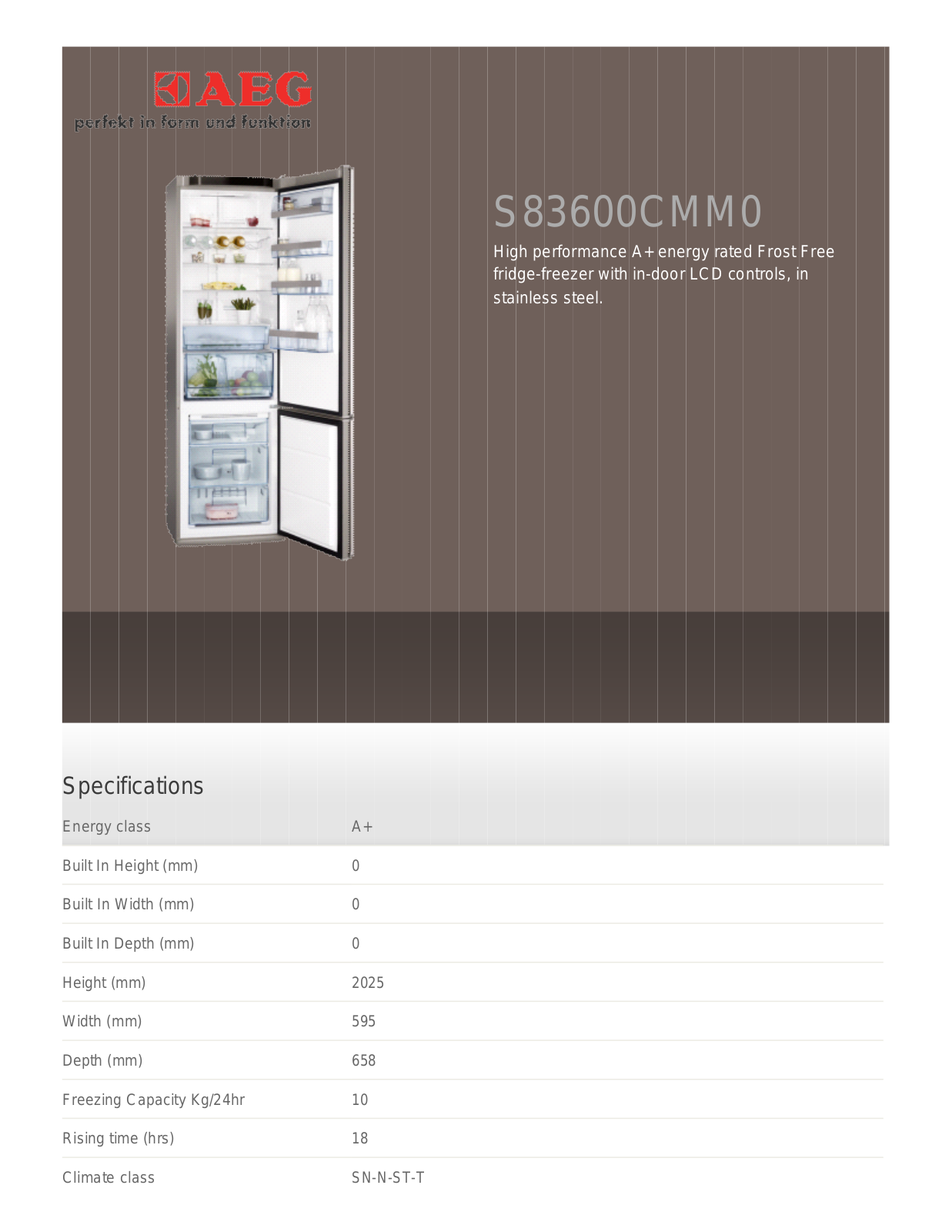 AEG S73400CTS1 User Manual